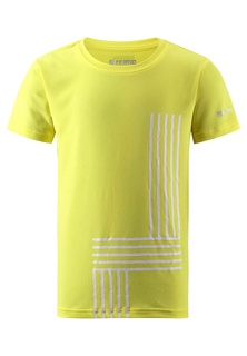 Футболка из материала Jersey Reima Speeder Желтая