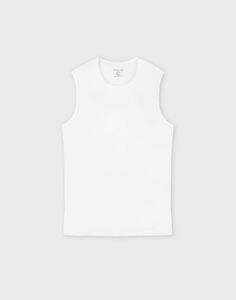 Белая базовая майка Regular из тонкого джерси Gloria Jeans