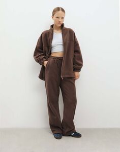 Коричневые спортивные брюки-трансформеры Baggy Gloria Jeans
