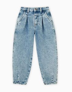 Джинсы Baggy с варкой и защипами для девочки Gloria Jeans