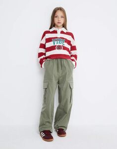 Хаки брюки-трансформеры Jogger со стопперами Gloria Jeans