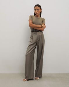Брюки Loose straight с ремнём Gloria Jeans