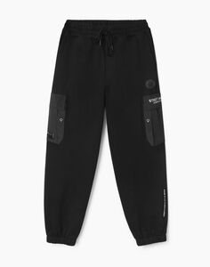 Чёрные спортивные брюки Relaxed Jogger Gloria Jeans