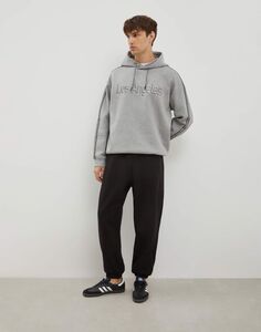 Чёрные спортивные брюки oversize Gloria Jeans