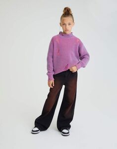 Джинсы Wide leg с эффектом спрея Gloria Jeans