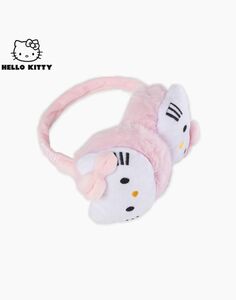 Розовые меховые наушники с Hello Kitty для девочки Gloria Jeans