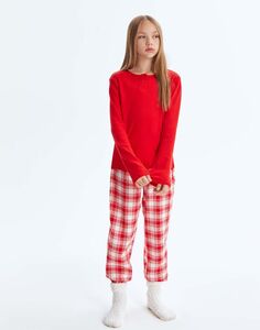 Пижама с клетчатыми брюками Gloria Jeans