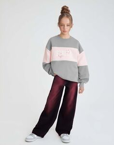 Джинсы Wide leg с эффектом спрея Gloria Jeans