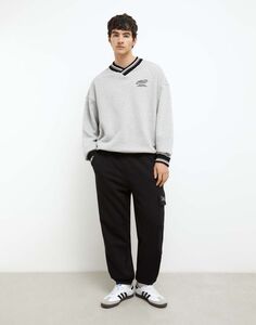 Чёрные спортивные брюки Cargo Gloria Jeans