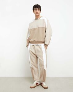 Спортивные брюки колор-блок oversize Gloria Jeans