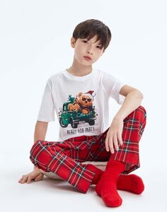 Пижама с новогодним принтом Gloria Jeans