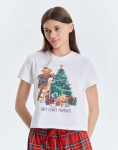 Пижама с новогодним принтом Gloria Jeans