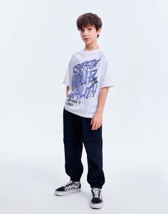 Тёмно-синие брюки Jogger с лейблом Gloria Jeans