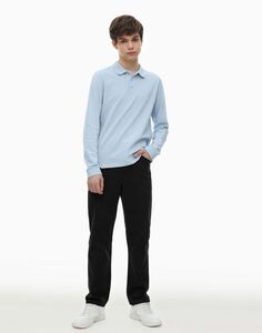Чёрные брюки Easy fit с лейблом Gloria Jeans