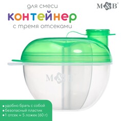 M&b, контейнер для смеси с дозатором, зеленый sl-07252d Mum&Baby