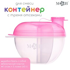 M&b, контейнер для смеси с дозатором, розовый sl-07252a Mum&Baby