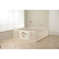 Большой детский игровой манеж Classic Tree House 180 x 200 Camel Unix Kids