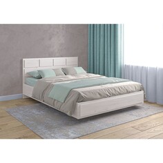 Кровать зара 1600х2000 крафт белый Клик Мебель