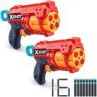 Игровой набор Бластер Zuru X-Shot EXCEL FURY, бластер-2 штуки, мишень-3 шт, стрелы-16 штук (36329)