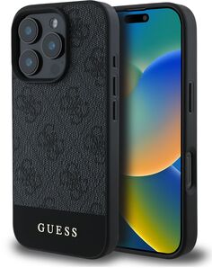 Бренд Чехол Guess Bottom для iPhone 16 Pro Max, серый