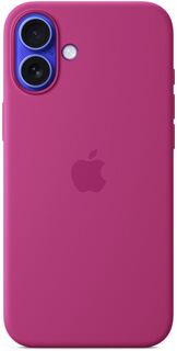 Бренд Чехол Apple для iPhone 16 Plus Silicone MagSafe, фуксия