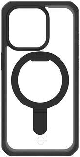 Бренд Чехол Itskins HYBRID R STAND для iPhone 15 Pro Max, черный/прозрачный