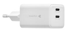 Бренд Сетевое зарядное устройство moonfish 2 USB-C, GaN, PD, 65 Вт, белый