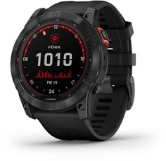 Бренд Умные часы Garmin Fenix 7X Solar, серый с черным ремешком