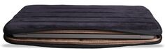Бренд Чехол-конверт Bustha Puffer Sleeve для Macbook Air/Pro 14" (18/22), кожа/замша, темно-синий