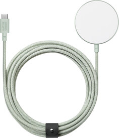 Бренд Беспроводное зарядное устройство Native Union Snap Cable, 15Вт, светло-зеленый