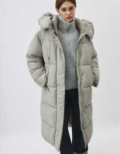 Стеганое пальто с капюшоном Sela