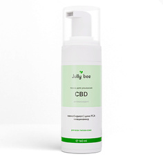 Пенка для снятия макияжа JULLY BEE Пенка для умывания c CBD ниацинамидом и цинком для чувствительной кожи, склонной к воспалениям, покраснениям и раздражениям