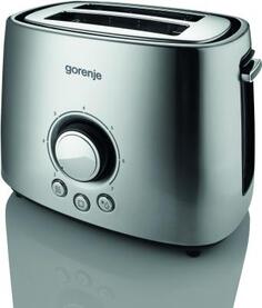 Тостер Gorenje T1000E серебристый чёрный