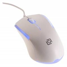 Мышь проводная Oklick 245M белый USB