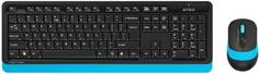 A-4Tech Клавиатура + мышь A4 Fstyler FG1010 BLUE клав:черный/синий мышь:черный/синий USB беспроводная [1147572] A4tech