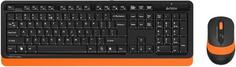 A-4Tech Клавиатура + мышь A4 Fstyler FG1010 ORANGE клав:черный/оранжевый мышь:черный/оранжевый USB беспроводная [1147574] A4tech