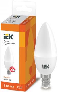 Iek LLE-C35-9-230-30-E14 Лампа светодиодная LED C35 свеча 9Вт 230В 3000К E14