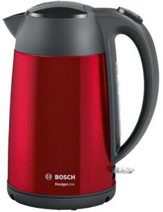Чайник электрический Bosch TWK3P424 1.7л. 2400Вт красный (корпус: нержавеющая сталь)