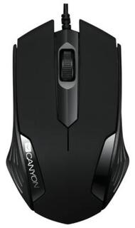 Мышь проводная Canyon CNE-CMS02B чёрный USB