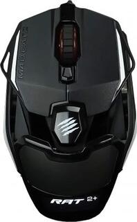 Игровая мышь Mad Catz R.A.T. 2+ чёрная (PMW3325, USB, 3 кнопки, 5000 dpi, красная подсветка)
