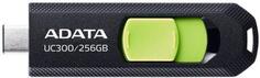 Флеш накопитель 256GB A-DATA UC300, USB 3.2/TypeC, черный/зеленый Adata