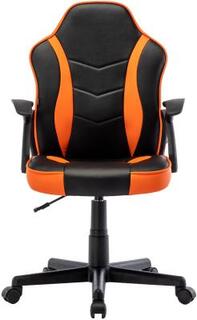 Кресло компьютерное BRABIX Shark GM-203, экокожа, черное/оранжевое, 532513
