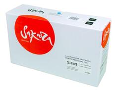 Картридж Sakura CLTC407S для Samsung CLP-320/CLP-321/CLP-325/CLP-326/CLP-3185/CLP-3186, голубой, 1000 к.
