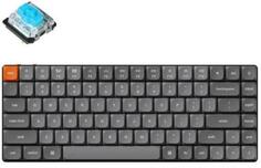 Беспроводная механическая ультратонкая клавиатура QMK Keychron K3 Max, 84 клавиши, RGB-подсветка, Gateron Blue Switch