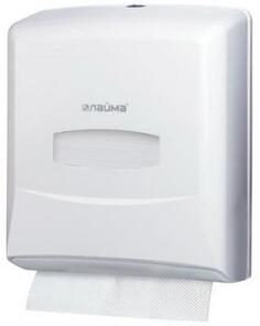 Диспенсер для полотенец ЛАЙМА PROFESSIONAL (Система H3), ZZ (V), белый, ABS-пластик, 601426