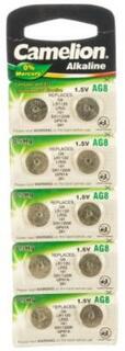 Camelion G 8 BL-10 Mercury Free (AG8-BP10(0%Hg), 391A/LR1120/191 батарейка для часов) (10 шт. в уп-ке)