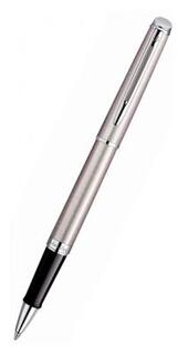 Ручка роллер Waterman Hemisphere (CWS0920450) Steel CT F черн. черн. подар.кор.