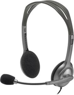 Гарнитура Logitech Stereo Headset H111 серый 981-000593