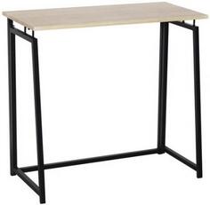 Стол на металлокаркасе BRABIX LOFT CD-001, 800х440х740 мм, складной, цвет дуб натуральный, 641211