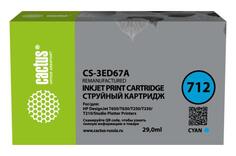 Картридж Cactus CS-3ED67A для DJ Т230/630 29000000стр Голубой